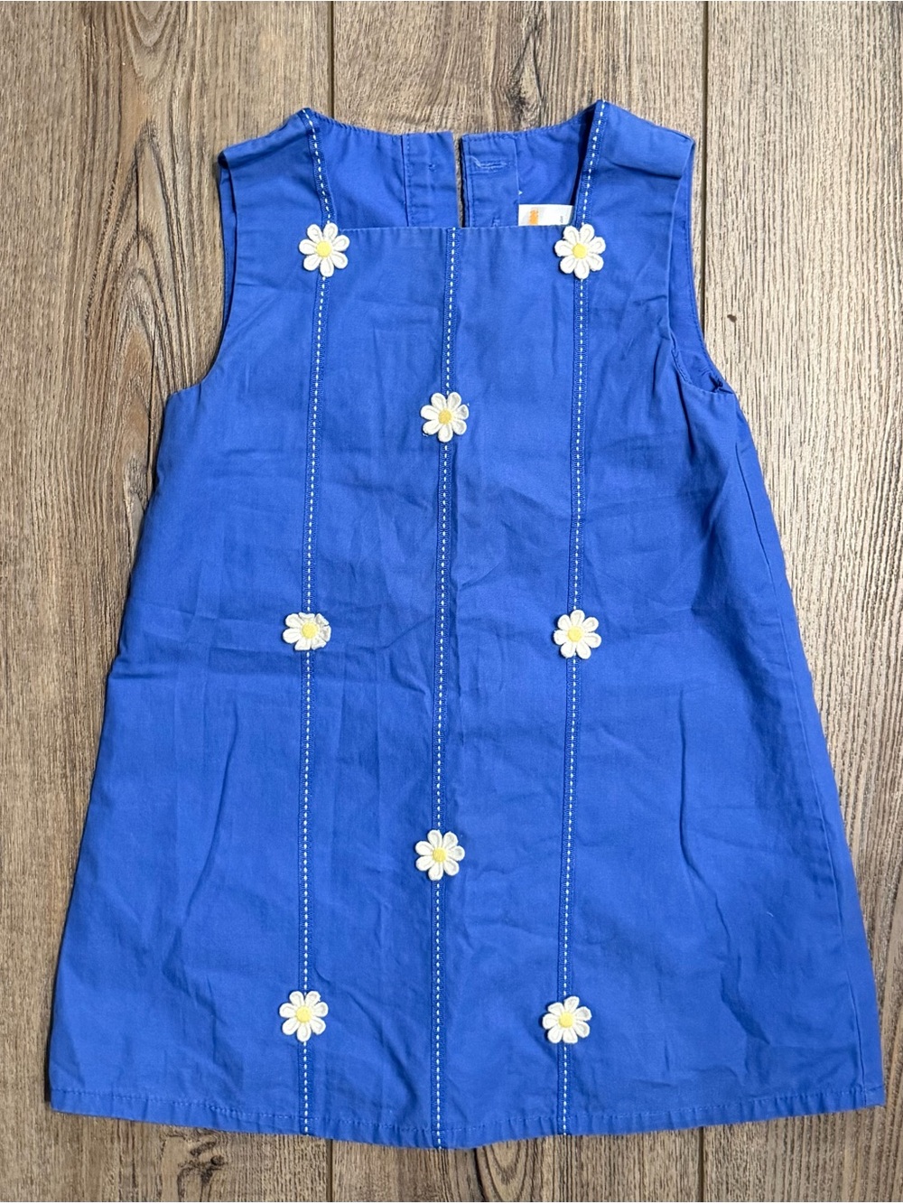 Gymboree Blue Daisy Jumper Dress 2T Cotton